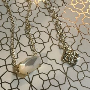 NWOT Kendra Scott Ever Necklace Mother of Pearl/Gold